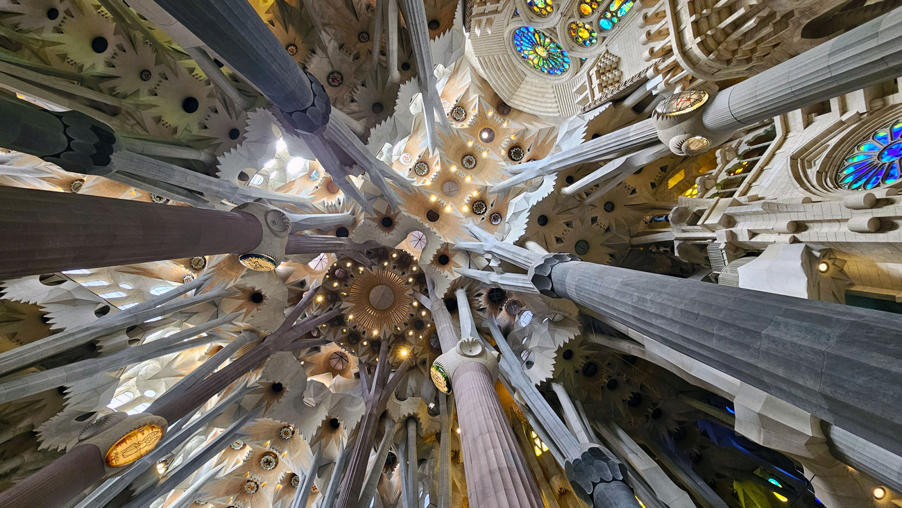barcelona fietstour interieur sagrada familie 2026